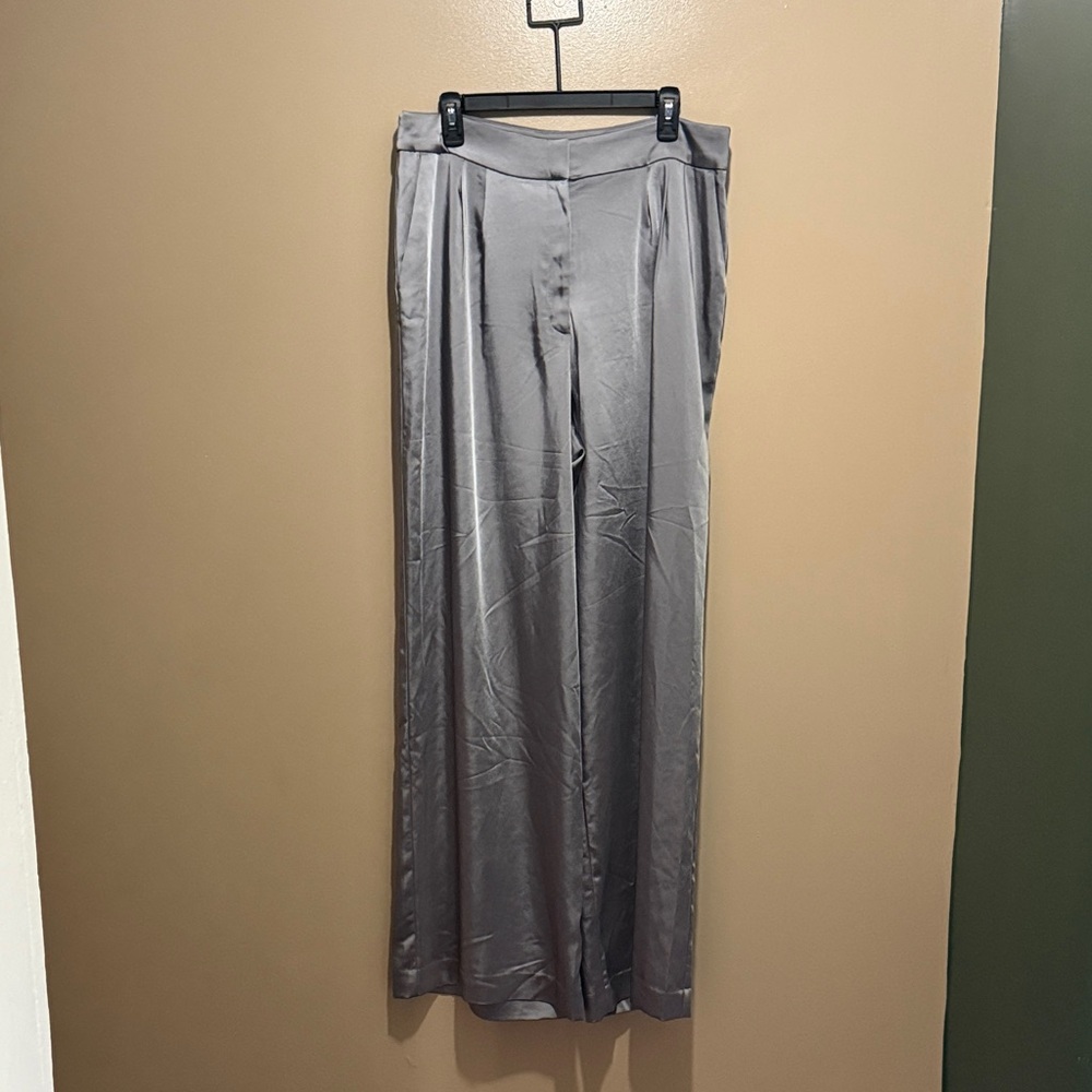 Women’s Gray Satin Pants